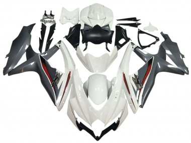2008-2010 Suzuki GSXR 600 / GSXR 750 Motorcycle Fairings - White Grey Red Canada Websites