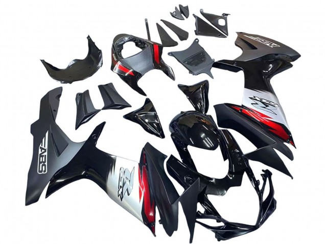 2011-2024 Suzuki GSXR 600 / GSXR 750 Motorcycle Fairings - Glossy Black Forged Carbon Fiber Silver Red Canada Websites