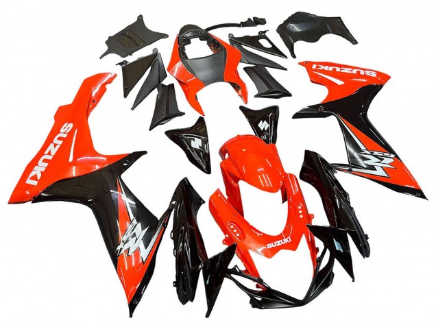 2011-2024 Suzuki GSXR 600 / GSXR 750 Motorcycle Fairings Kits - Red Glossy Black Canada Websites