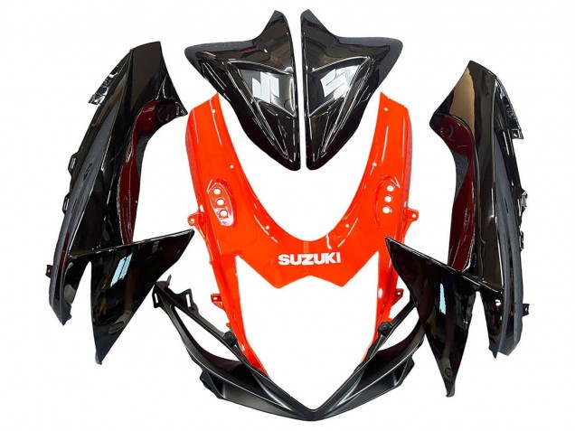 2011-2024 Suzuki GSXR 600 / GSXR 750 Motorcycle Fairings Kits - Red Glossy Black Canada Websites