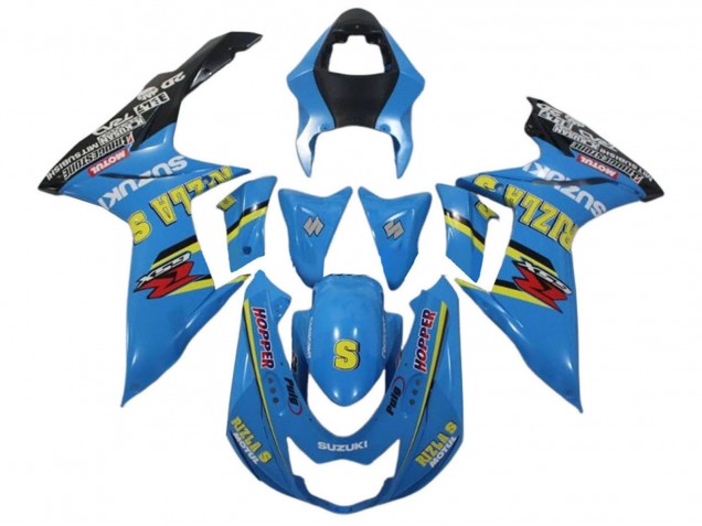 2011-2024 Suzuki GSXR 600 / GSXR 750 Motorcycle Fairings - Blue Yellow Black Rizla Canada Websites