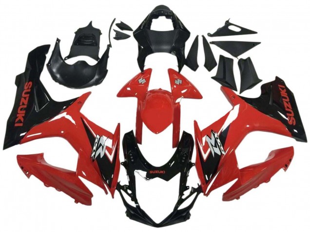2011-2024 Suzuki GSXR 600 / GSXR 750 Motorcycle Fairing - Red Glossy Black Canada Websites