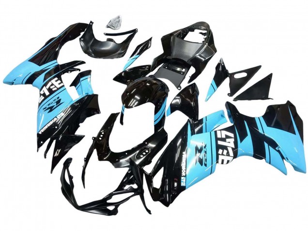 2011-2024 Suzuki GSXR 600 / GSXR 750 Motorcycle Fairings - Glossy Black Light Blue Canada Websites