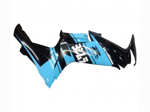 2011-2024 Suzuki GSXR 600 / GSXR 750 Motorcycle Fairings - Glossy Black Light Blue Canada Websites