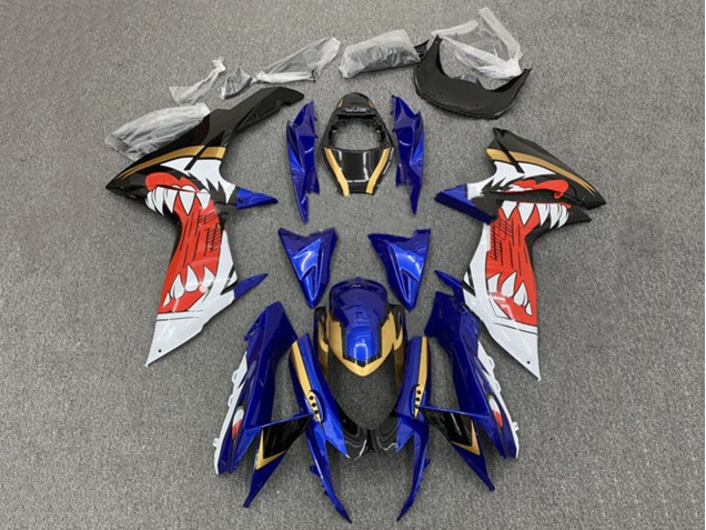 2011-2024 Suzuki GSXR 600 / GSXR 750 Motorcycle Fairings - Blue Gold Red Black Canada Websites