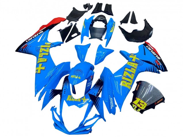 2011-2024 Suzuki GSXR 600 / GSXR 750 Motorcycle Fairings - Blue Gold Red Black Rizla Canada Websites