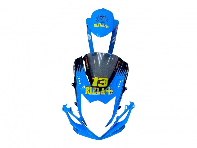 2011-2024 Suzuki GSXR 600 / GSXR 750 Motorcycle Fairings - Blue Gold Red Black Rizla Canada Websites