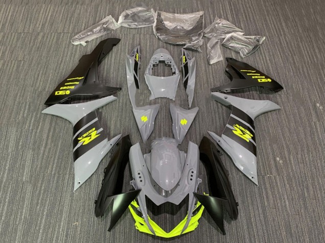 2011-2024 Suzuki GSXR 600 / GSXR 750 Motorcycle Fairings - Nardo Grey Neon Yellow Black Canada Websites
