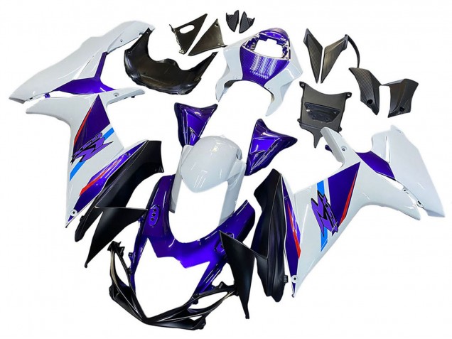 2011-2024 Suzuki GSXR 600 / GSXR 750 Motorcycle Fairings - Blue Purple White Canada Websites