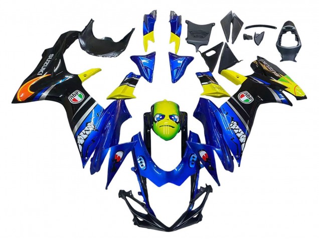 2011-2024 Suzuki GSXR 600 / GSXR 750 Motorcycle Fairings - Blue Yellow Canada Websites