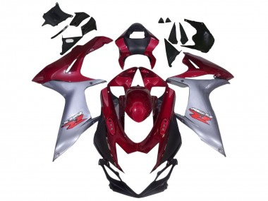 2011-2024 Suzuki GSXR 600 / GSXR 750 Motorcycle Fairings - Red Silver Canada Websites