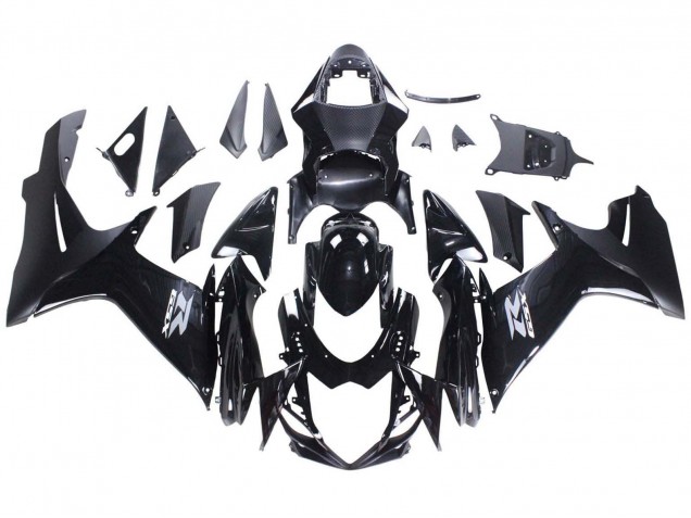 2011-2024 Suzuki GSXR 600 / GSXR 750 Motorcycle Fairings - Glossy Black Matte Black White Decal Canada Websites