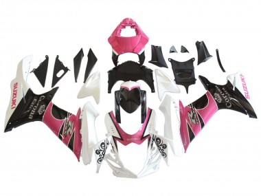 2011-2024 Suzuki GSXR 600 / GSXR 750 Motorcycle Fairings - White Pink Black Corona Canada Websites