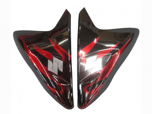 2011-2024 Suzuki GSXR 600 / GSXR 750 Motorcycle Fairings - Glossy Black Red Flame Canada Websites