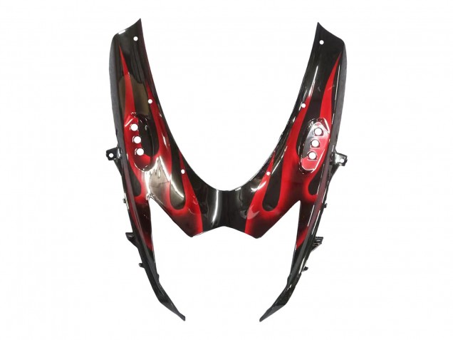 2011-2024 Suzuki GSXR 600 / GSXR 750 Motorcycle Fairings - Glossy Black Red Flame Canada Websites