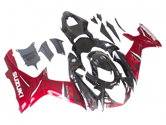 2011-2024 Suzuki GSXR 600 / GSXR 750 Bike Fairings - Red Glossy Black Canada Websites