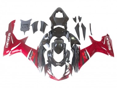 2011-2024 Suzuki GSXR 600 / GSXR 750 Bike Fairings - Red Glossy Black Canada Websites