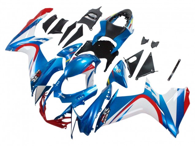 2011-2024 Suzuki GSXR 600 / GSXR 750 Motorcycle Fairings - Blue White Red Canada Websites