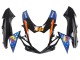 2011-2024 Suzuki GSXR 600 / GSXR 750 Motorcycle Fairings - Light Blue Orange Black White Shark 46 Canada Websites