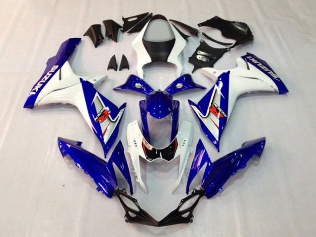 2011-2024 Suzuki GSXR 600 / GSXR 750 Motorcycle Fairings - Blue White Canada Websites