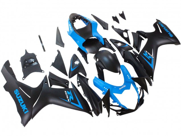 2011-2024 Suzuki GSXR 600 / GSXR 750 Motorcycle Fairing - Blue Matte Black Canada Websites