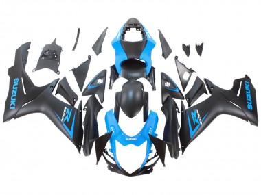 2011-2024 Suzuki GSXR 600 / GSXR 750 Motorcycle Fairing - Blue Matte Black Canada Websites