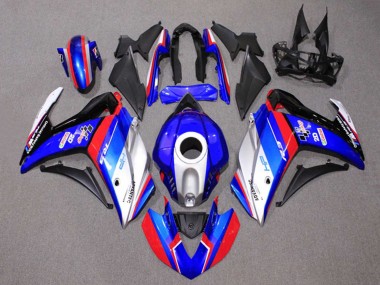 2015-2018 Yamaha YZF R3/R25 Motorcycle Fairings - Blue Silver Red Black Castrol Canada Websites