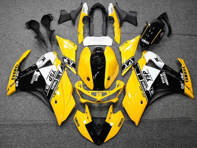 2015-2018 Yamaha YZF R3/R25 Motorcycle Fairings - Yellow White Black Canada Websites
