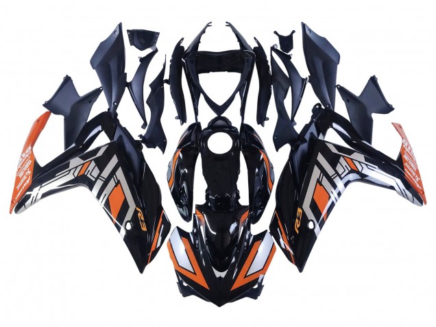 2015-2018 Yamaha YZF R3/R25 Motorcycle Fairings - Blue Orange Silver Yamalube Canada Websites