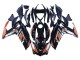 2015-2018 Yamaha YZF R3/R25 Motorcycle Fairings - Blue Orange Silver Yamalube Canada Websites