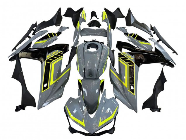 2015-2018 Yamaha YZF R3/R25 Motorcycle Fairings - Nardo Grey Neon Yellow Black Canada Websites