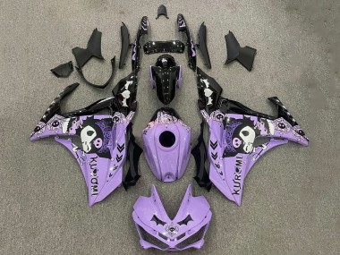 2015-2018 Yamaha YZF R3/R25 Motorcycle Fairings - Purple White Black Canada Websites