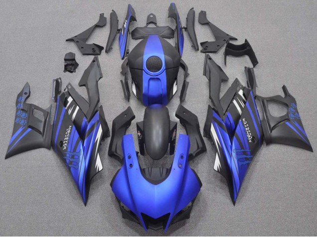 2019-2021 Yamaha YZF R3/R25 Motorcycle Fairings - Blue Matte Black Monster Canada Websites