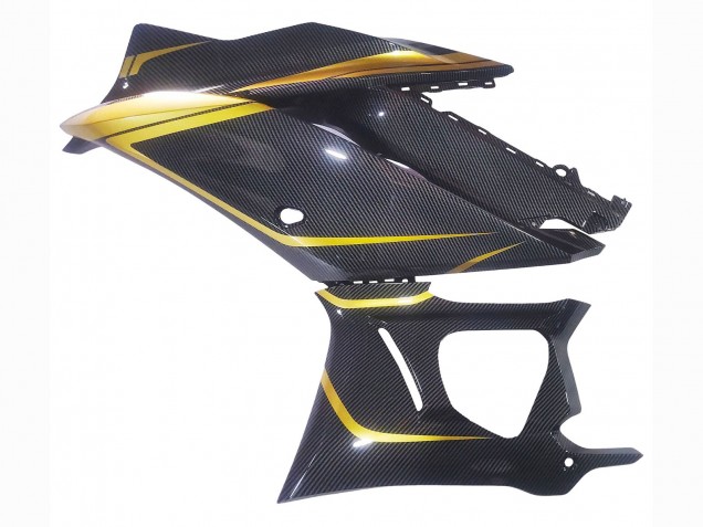 2019-2021 Yamaha YZF R3/R25 Motorcycle Fairings - Gold Black Carbon Fiber Canada Websites