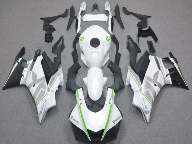 2019-2021 Yamaha YZF R3/R25 Motorcycle Fairings - White Green Silver Black Canada Websites