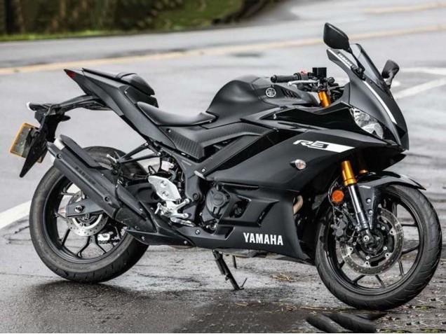 2019-2021 Yamaha YZF R3/R25 Motorcycle Fairings - Matte Black Silver Canada Websites