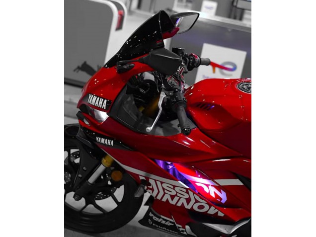 2019-2021 Yamaha YZF R3/R25 Motorcycle Fairings - Dark Red White Silver Black Valsir Canada Websites