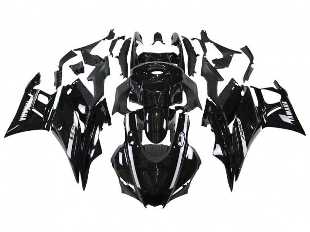 2019-2021 Yamaha YZF R3/R25 Motorcycle Fairings - Glossy Black White Canada Websites