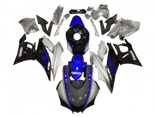 2019-2021 Yamaha YZF R3/R25 Motorcycle Fairings - Silver Blue Black Carbon Fiber Style Canada Websites