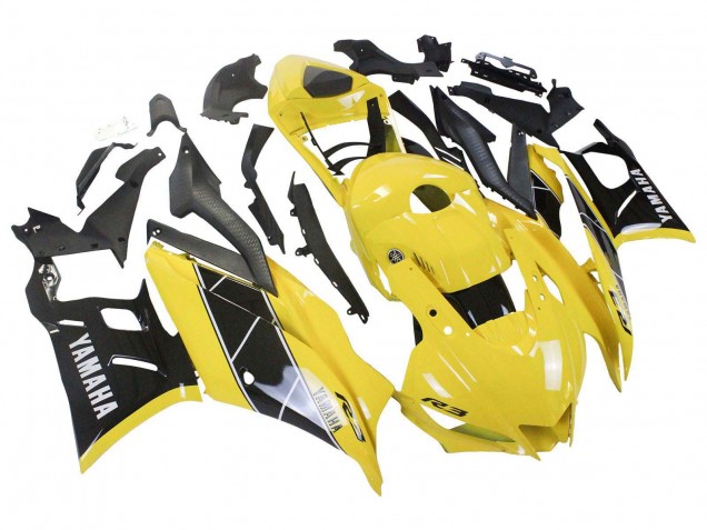 2019-2021 Yamaha YZF R3/R25 Motorcycle Fairings - Yellow Black Canada Websites