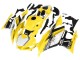 2019-2021 Yamaha YZF R3/R25 Motorcycle Fairings - Yellow White Black Stripe Canada Websites