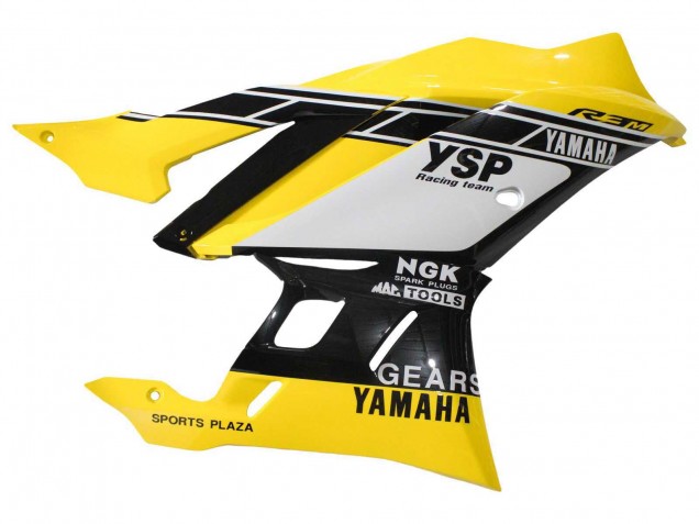 2019-2021 Yamaha YZF R3/R25 Motorcycle Fairings - Yellow White Black Stripe Canada Websites
