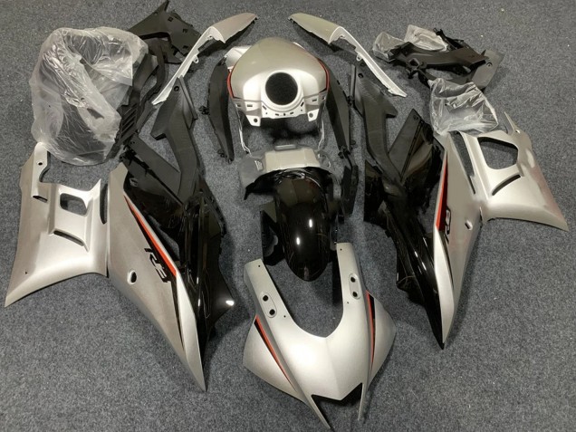 2022-2024 Yamaha YZF R3/R25 Motorcycle Fairings - Light Gold Glossy Black Canada Websites