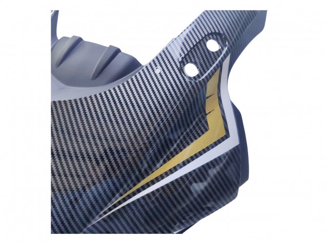 2022-2024 Yamaha YZF R3/R25 Motorcycle Fairings - Black Carbon Fiber Style Gold Red ABBOT Canada Websites