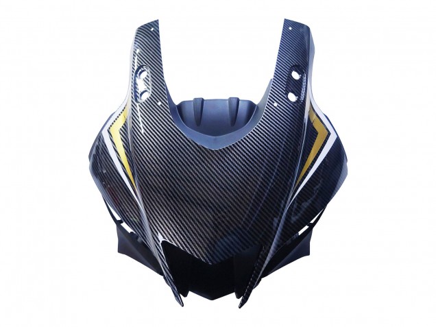2022-2024 Yamaha YZF R3/R25 Motorcycle Fairings - Black Carbon Fiber Style Gold Red ABBOT Canada Websites