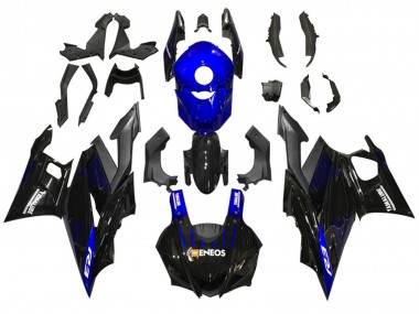 2022-2024 Yamaha YZF R3/R25 Motorcycle Fairings - Blue Black ENEOS Yamalube Canada Websites