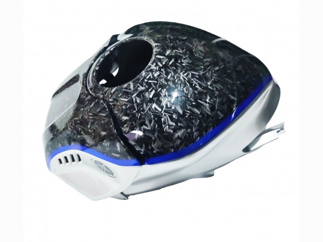 2022-2024 Yamaha YZF R3/R25 Motorcycle Fairings - Marble Black Silver Blue Forged Carbon Fiber Style Canada Websites