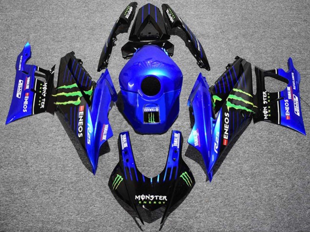 2022-2024 Yamaha YZF R3/R25 Motorcycle Fairings - Blue Green Black Monster ENEOS Yamalube Canada Websites