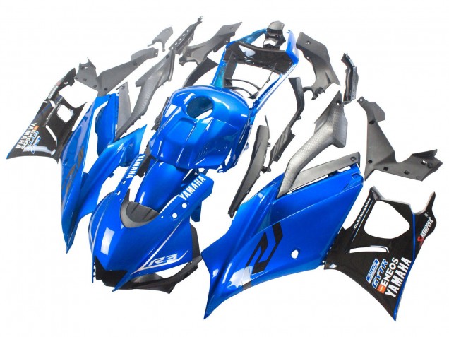 2022-2024 Yamaha YZF R3/R25 Motorcycle Fairings - Blue Black ENEOS Canada Websites