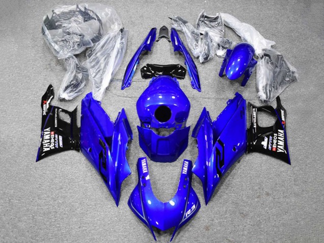 2022-2024 Yamaha YZF R3/R25 Motorcycle Fairings - Blue Black ENEOS Canada Websites